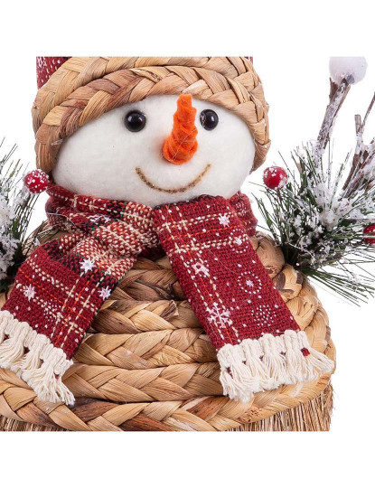 imagem de Enfeite de Natal Multicor PolyFoam Tecido Boneco de Neve 20x12x17 cm4