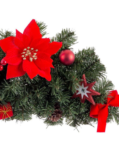 imagem de Decoração Portas Natal Vermelho Verde Plástico Tecido 60 cm4