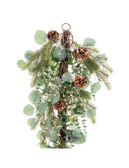 imagem de Decoração Portas Natal Verde Natural Ratán Plástico 71,12 cm4