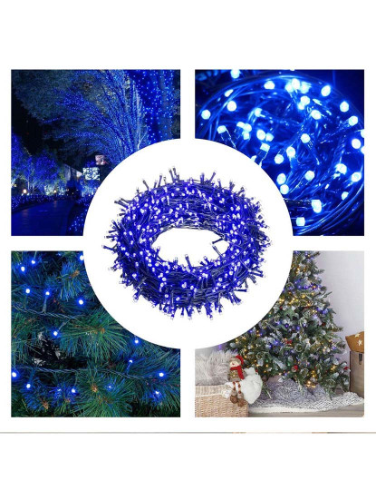 imagem de Grinalda de Luzes LED 5 m Azul Branco 3,6 W Natal6