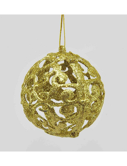 imagem de Bolas de Natal Dourado Plástico 6x6x6 cm 12 un7