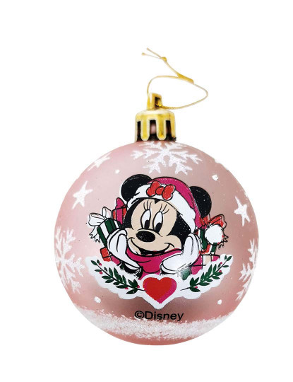 imagem de Bola de Natal Minnie Mouse Lucky 6 un Rosa Plástico Ø 8 cm4