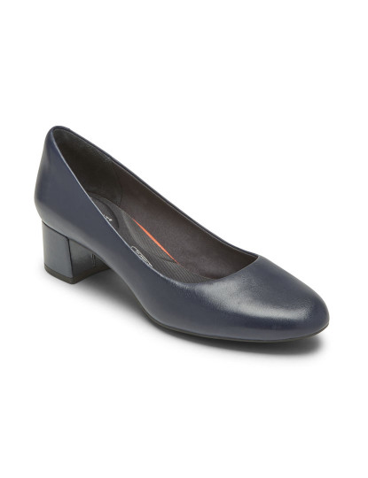 imagem de Sapatos De Salto Alto Rockport Tm Sydney Pump Azul Navy Pele1