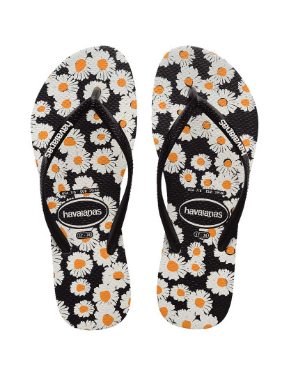 imagem de Havaianas Senhora  Slim Daisy Caitti Branco e Preto2