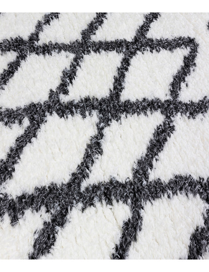 imagem de Tapete Branco e Antracite Ikat2