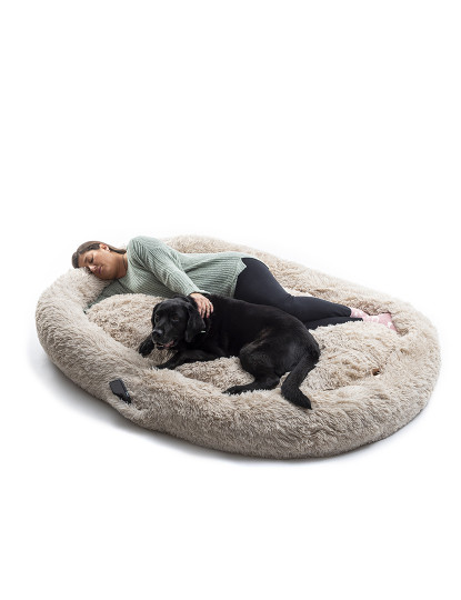 imagem de Cama de cachorro para humanos | Cama para Cão Humano XXL InnovaGoods Bege2