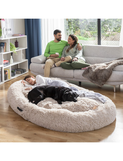 imagem de Cama de cachorro para humanos | Cama para Cão Humano XXL InnovaGoods Bege3