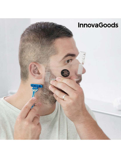 imagem de Modelo de barbear de barba Hipster Barber InnovaGoods5