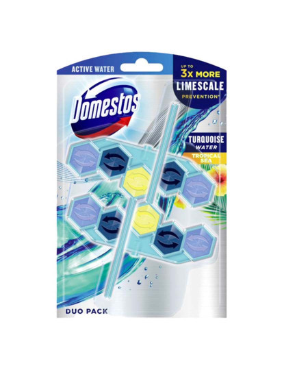 imagem de Domestos Bloco Sanitários Power5 Água Turquesa1