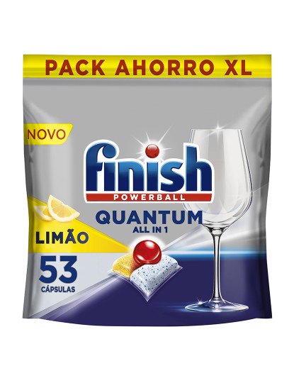 imagem de Detergente Máquina Loiça Finish Quantum Limão 53 un1