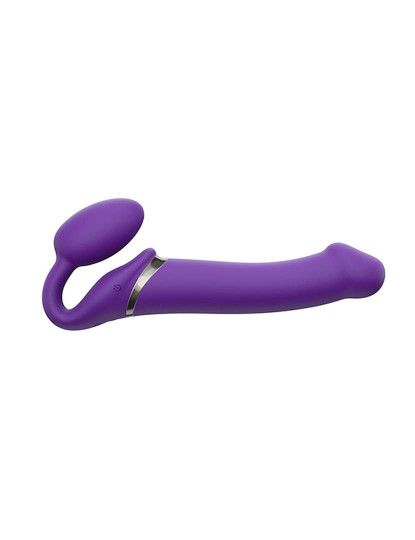 imagem de Arnês Ultra Harness com Plug Vibrating Strap-on-me Purple1