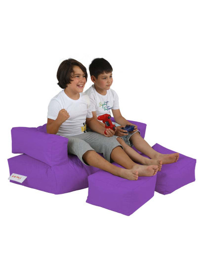 imagem de Pufe 2 Lugares Kids Roxo3