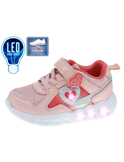 imagem de Sapato com Luzes Infantil Rosa1