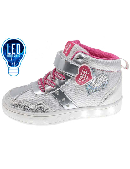 imagem de Sapato com Luzes Infantil Prateado1