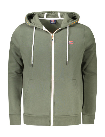 imagem de sweatshirt zip verde para homem1