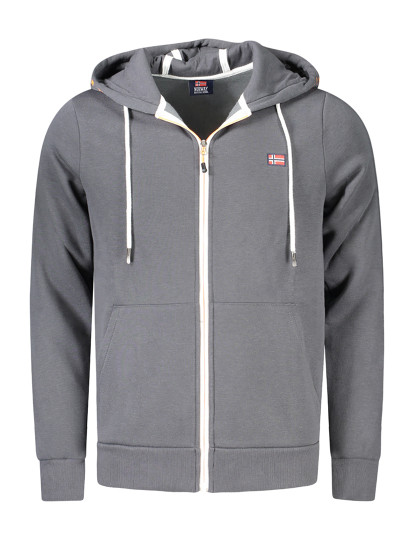 imagem de sweatshirt zip para homem cinza1