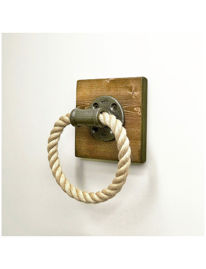 imagem de Suporte Toalha Boruraf 099 Noz/Preto5