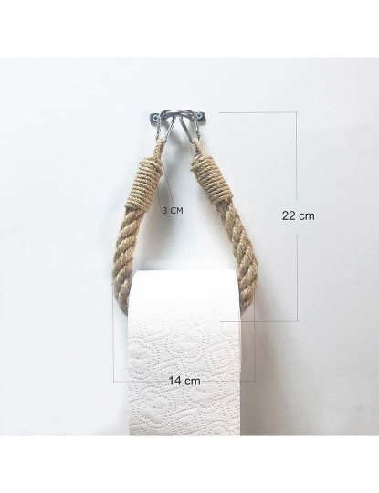 imagem de Suporte Papel Higiénico Boruraf 111 Corda3