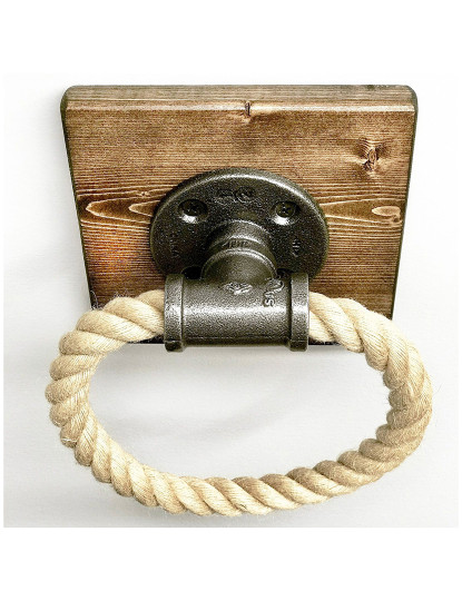 imagem de Suporte Toalha Boruraf 099 Noz/Preto4