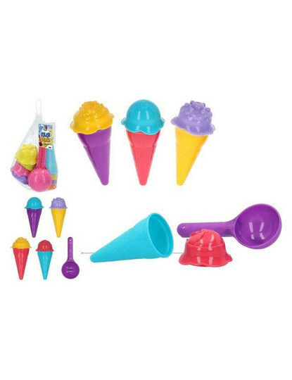 imagem de Conjunto de brinquedos de praia Ice Cream Colorbaby Color Beach 9 pcs1