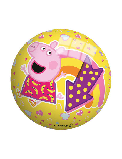imagem de Bola Peppa Pig Amarelo PVC3