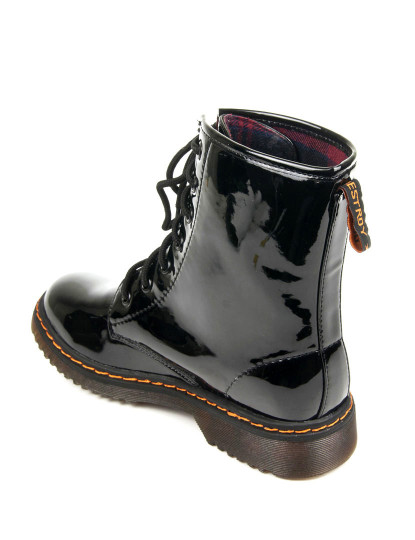 botas pretas com atacadores