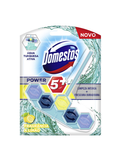 imagem de Domestos Bloco Sanit. Power5 Água Turquesa1