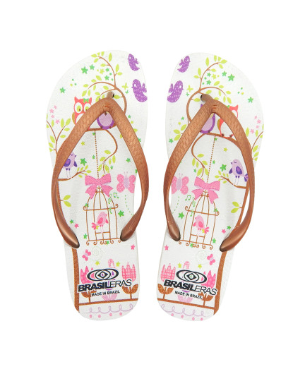 imagem de Chinelos Printed Owl de Senhora Castanhas1