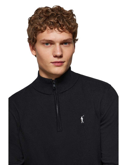 imagem de Pullover Homem Rigby Go Zipper Neck Vl 12Gg Preto3