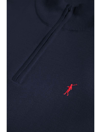 imagem de Pullover Homem Rigby Go Zipper Neck Vl 12Gg Azul Navy8