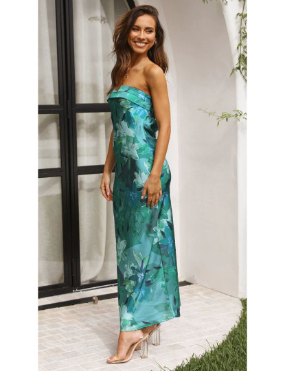 imagem de Vestido de Senhora Verde Floral3