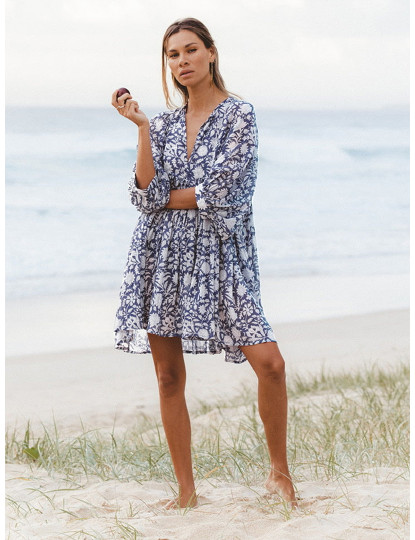 imagem de Vestido de Senhora Azul Escuro1