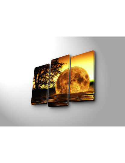 imagem de Tela Decorativa Led Lighted (3 Peças) Lua2
