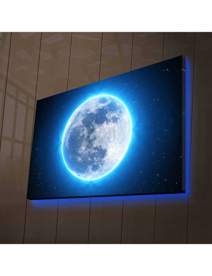 imagem de Pintura decorativa em tela com iluminação led Multicolor1