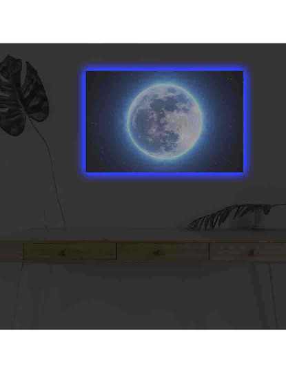 imagem de Pintura decorativa em tela com iluminação led Multicolor3