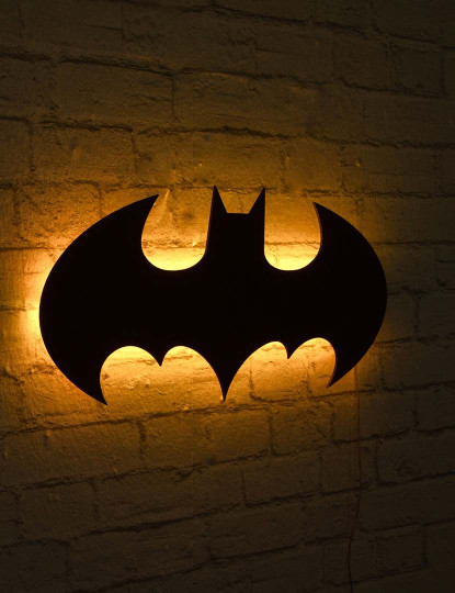 imagem de Iluminação Led Decorativa Batman Amarelo2