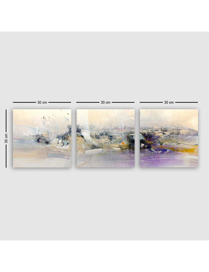 imagem de Pintura Decorativa Tela (3 peças) Multicor2
