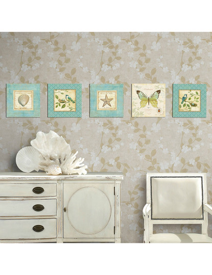 imagem de Pack 5 Pinturas Mdf Sea & Birds1
