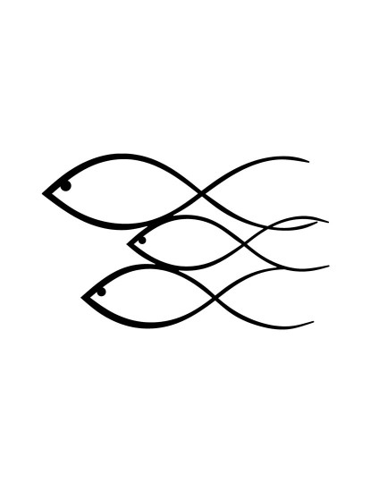 imagem de Decoração Parede Metal Peixes2