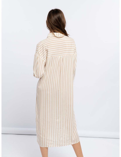 imagem de Vestico Camiseiros Às Riscas Senhora Bege4