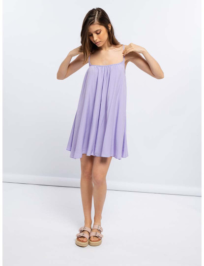 imagem de Vestido Com Decote Quadrado  Senhora Lilas1