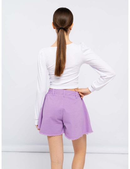 imagem de Crop Top Com Franzido  Senhora Branco4