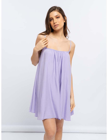imagem de Vestido Com Decote Quadrado  Senhora Lilas2