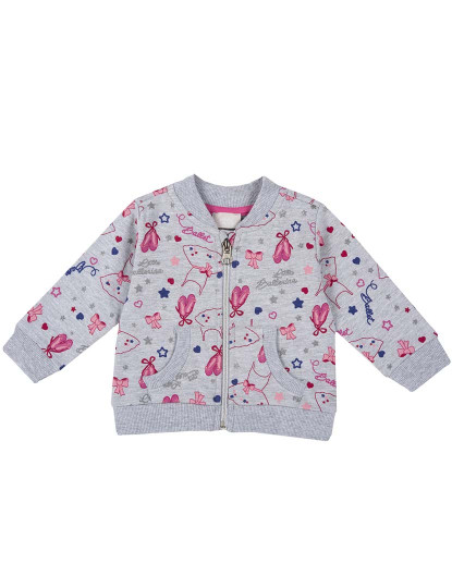 imagem de Cardigan Menina Estampado Cinza1