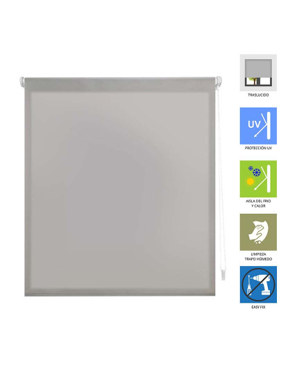 imagem de Estore Rolo Easy Fix Auris Prateado4