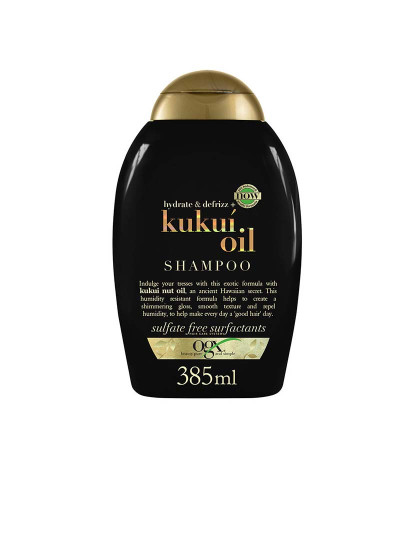 imagem de KUKUI OIL anti-frizz hair Champô 385 ml1