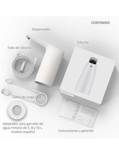 imagem de Dispensador de água automático Xiaomi mijia 3life com adaptador para garrafas e jarros3