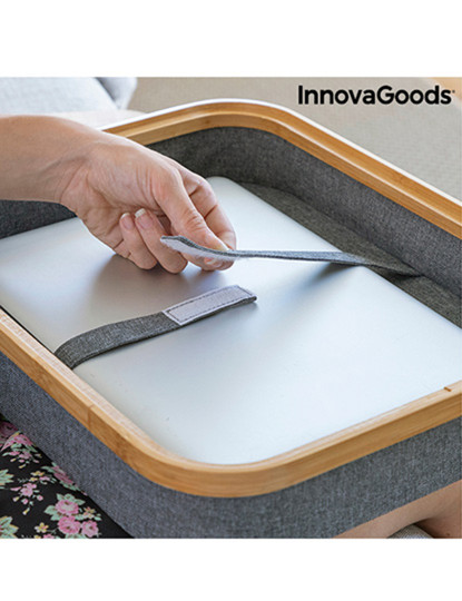 imagem de Mesa para Portátil com Bandeja de Armazenamento Larage InnovaGoods6