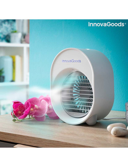 imagem de Mini Climatizador Humidificador por Ultrassons com LED Koolizer InnovaGoods1