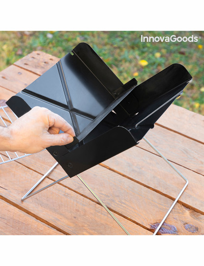 imagem de Mini Grelhador Dobrável Portátil para Carvão Foldecue InnovaGoods2